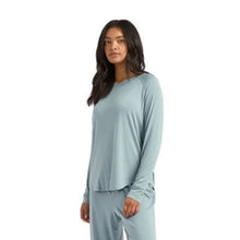 Load image into Gallery viewer, Boody Goodnight Raglan Sleep Top (Mineral Blue)
