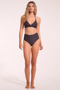Sea Level Riptide High Waist Bikini Bottoms (Black)