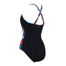 Load image into Gallery viewer, Zoggs Multiway Swimsuit Chlorine Resistant Prism Geo (Black Multi)
