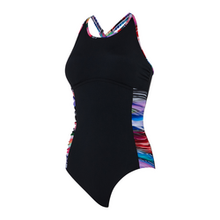 Load image into Gallery viewer, Zoggs Multiway Swimsuit Chlorine Resistant Prism Geo (Black Multi)
