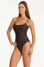 Load image into Gallery viewer, Sea Level Riptide Scoop Neck One Piece (Black)
