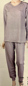 La Boutique 161 PJC Luxury Stripe Cotton Pyjama Set (Blue Pinstripe)