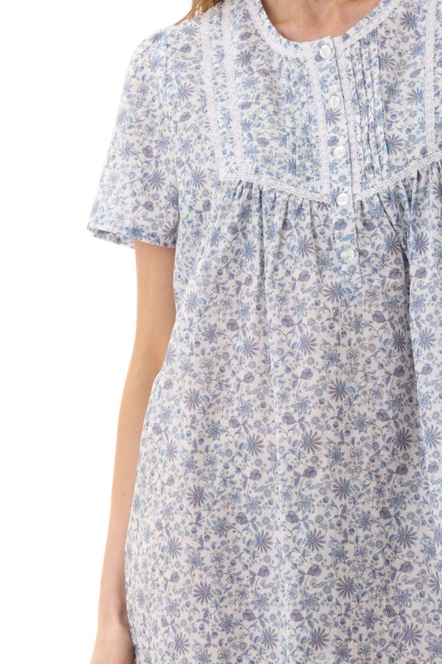 Givoni 6BV47A Astrid Short Sleeve Short Nightie (Blue)