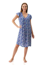 Load image into Gallery viewer, Givoni Maria 6AF53M Flutter Sleeve Short Nightie (Navy)
