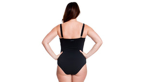 Funkita -  Ruched One Piece Swimsuit - (Black) Chlorine resistant