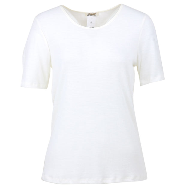 Zenza Short Sleeve NZ Merino Top (Black, Winter White) 751TS