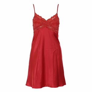 Essence Short Chemise with Lace 610BD (Black) (Red) (Navy) (Vanilla)
