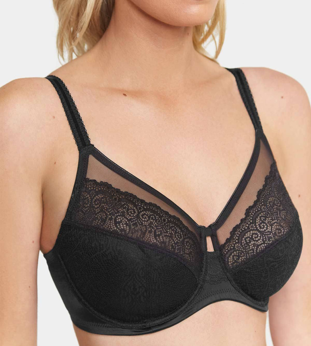 Triumph Sheer Wired Bra (Black) (Nude Pink) – Little Boutique