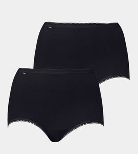 Triumph Sloggi Maxi 2 Pack   BLACK , FRESH POWDER, WHITE