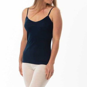 Zenza NZ Made Merino Reversible Camisoles (Black,Winter White, Truffle, Grape, Navy)