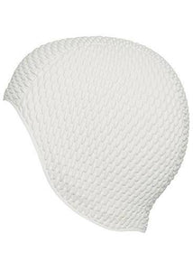 Retro swimming cap - bubble (Black, White, Blue)