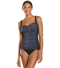 Load image into Gallery viewer, Funkita Ladies Ruched Panelled Tankini (Dream Weaver, Bar Bell)
