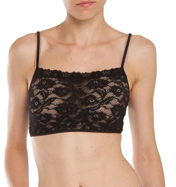 Arianne Pikabu Lace Crop Top Bralette  (White) (Black)