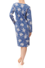 Load image into Gallery viewer, Givoni Tessa Floral Mid Length Nightie (Blue Floral)

