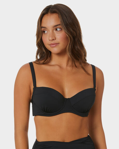 Seafolly DD Cup Underwire Bikini Top (Black)