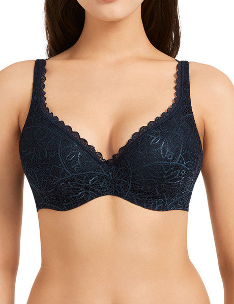 Berlei Barely There Lace Contour Bra - Navy