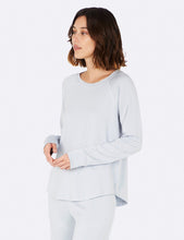 Load image into Gallery viewer, Boody Goodnight Raglan Sleep Bamboo Top (Dove)
