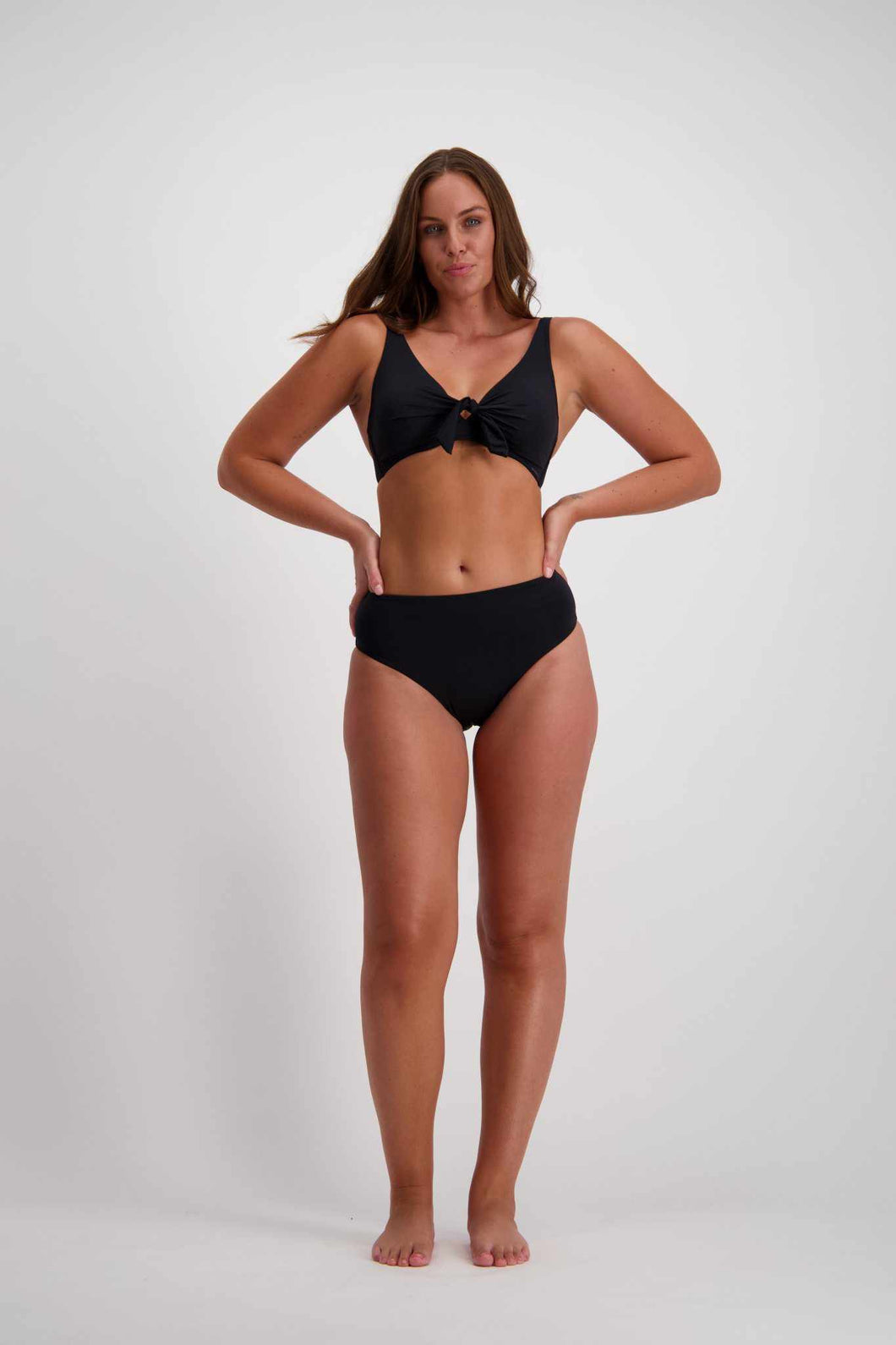 Moontide M7122CN Contours High Rise Swim Pant  ( Black )