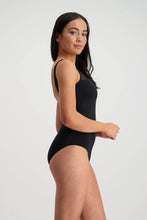 Load image into Gallery viewer, Moontide Contours Mesh Neck One Piece Swimsuit M4337CN (Black)
