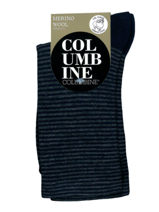 Columbine Merino Wool Socks -  size 4-9
