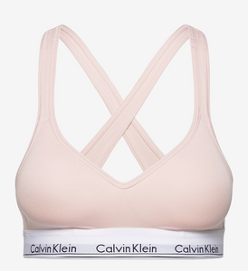Calvin Klein Modern Cotton Lightly Lined Bralette (Pale Pink)