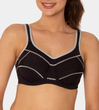 Load image into Gallery viewer, Triumph Triaction Sports Bra (Black/Silver) (Black/Purple) (Grey/Green)
