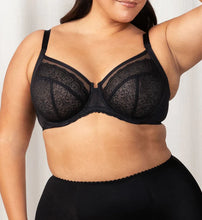 Load image into Gallery viewer, Triumph Sheer Balconette Bra (Nude Pink) (Black)
