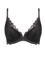 Load image into Gallery viewer, Wacoal Lace Perfection Uw Plunge Bra (Charcoal)
