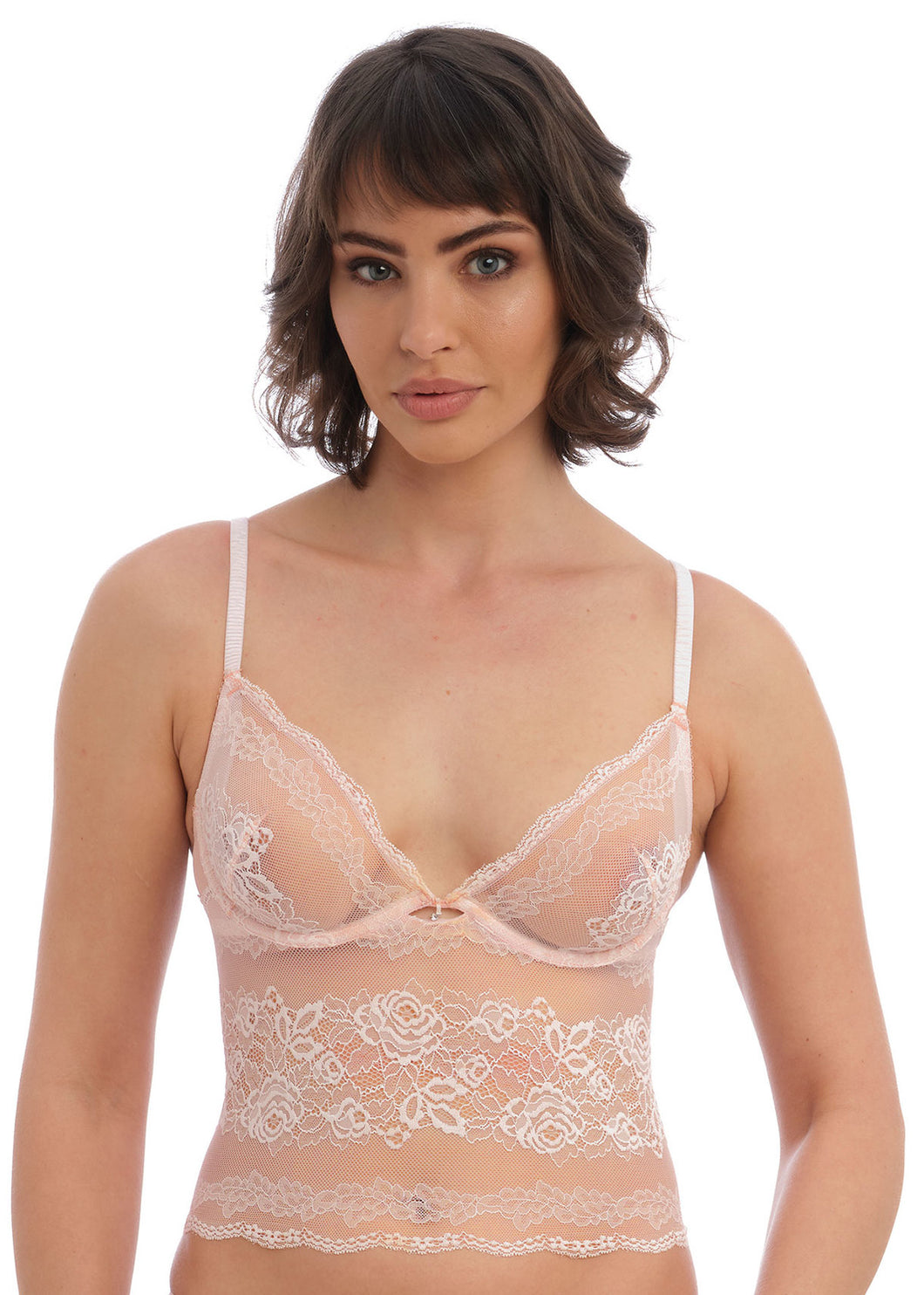 Wacoal Ravissant Bralette (Black, Delicacy, Orchid flower)