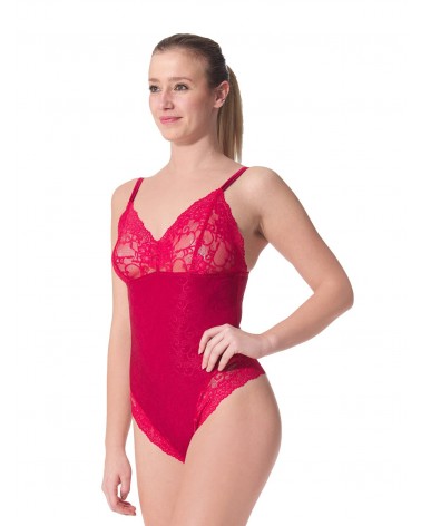 Arianne Bodysuit Stacy Thong Cut (Red)