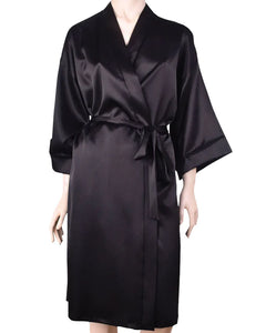 Essence Satin Robe 051R (Black) (Midnight Navy) (Vanilla)