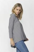 Load image into Gallery viewer, Betty Basics Milan Top (Navy / White stripe)
