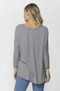 Load image into Gallery viewer, Betty Basics Milan Top (Navy / White stripe)
