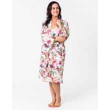 Load image into Gallery viewer, Floressents Kimono&#39;s Multi Floral (Aqua , White, Black, Turquoise)
