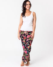 Load image into Gallery viewer, Floressents Paradise Lounge Pants with pockets (Black)(Aqua Green)

