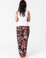 Load image into Gallery viewer, Floressents Paradise Lounge Pants with pockets (Black)(Aqua Green)
