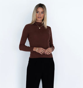 Zenza Merino Roll Neck Top NZ Made (Black) (Winter) (Navy) (Merlot)