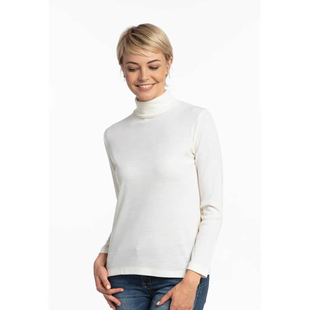 Zenza Merino Roll Neck Top NZ Made (Black) (Winter) (Navy) (Merlot)