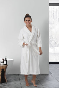 Baksana Manor Robe, WHITE, NIGHT SKY, TURF GREEN, SAXONY BLUE, LIGHT BLUE, BLUSH, RED